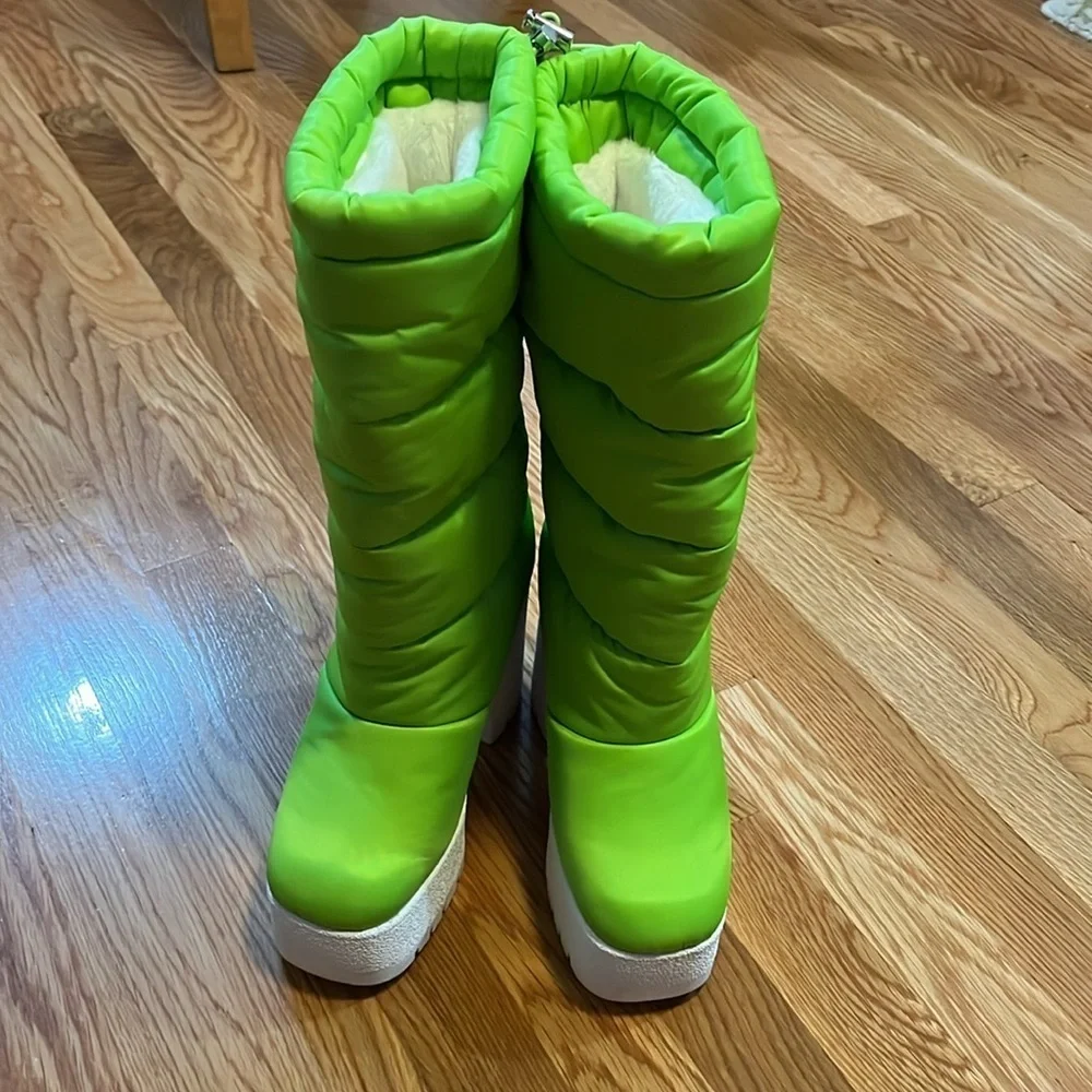 Jeffrey Campbell Snow Doubt Platform Winter Boot Size 6.5 NEW
